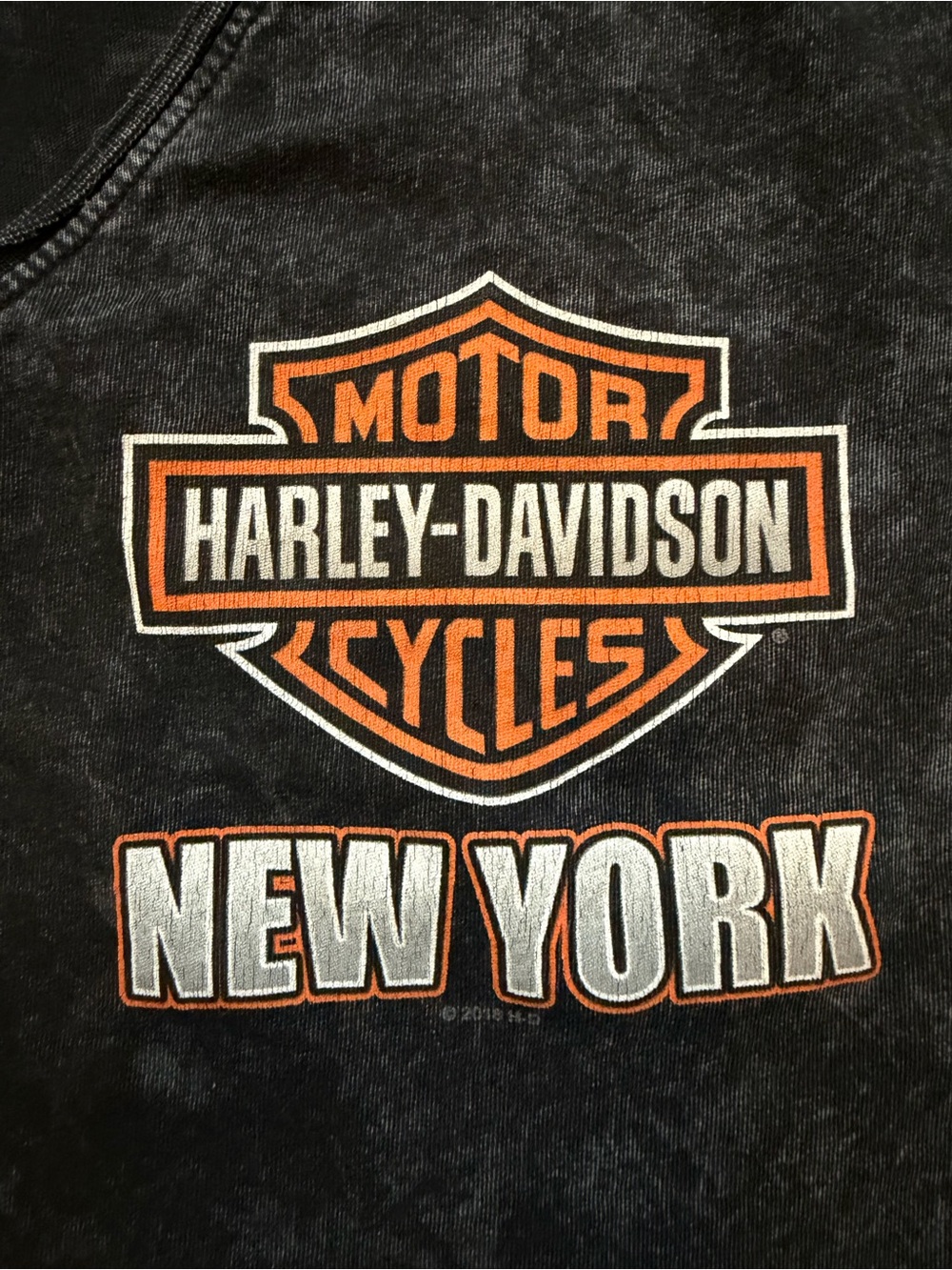 O’Toole’s Harley-Davidson Black Wurtsboro, NY Women’s S/S Vneck top Size L GUC